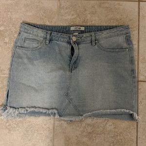 Denim mini skirt